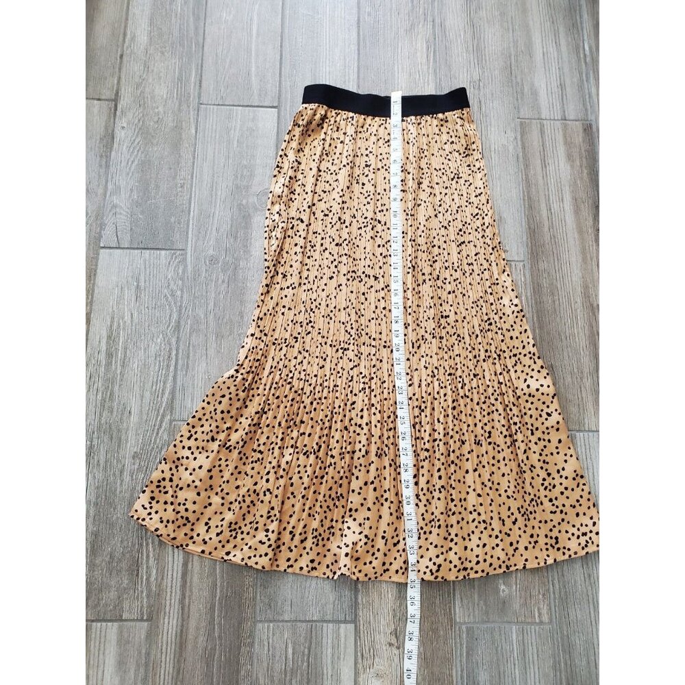 Code Mode Leopard Print Midi Pleated Skirt In Siz… - image 2
